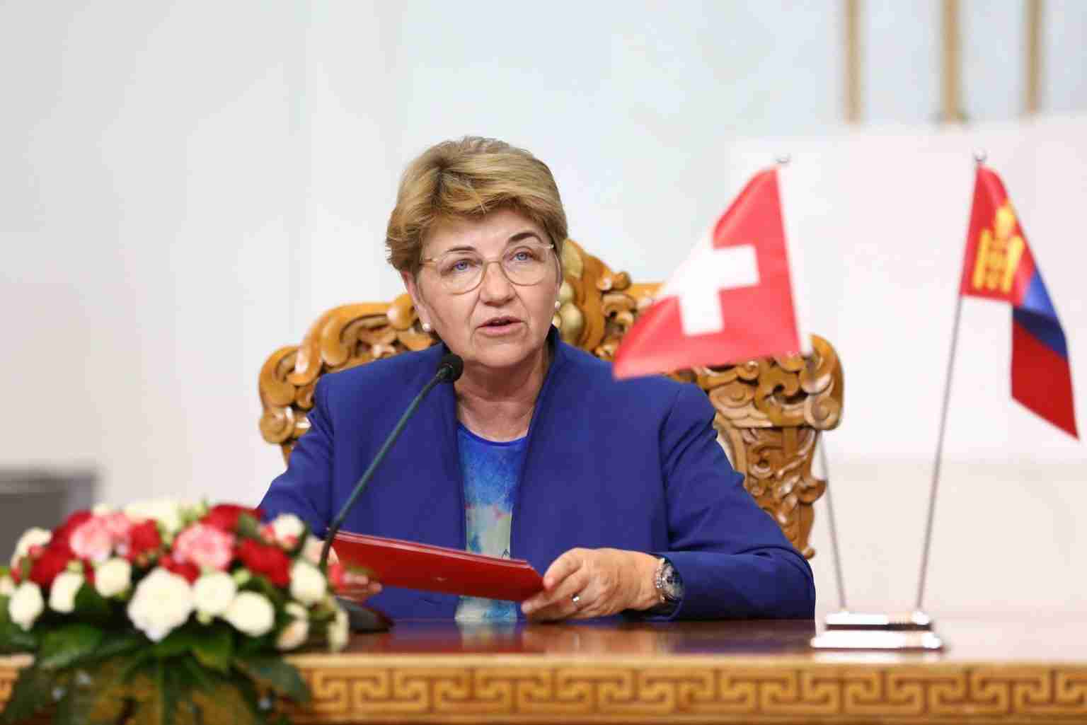 Виола Амхерд: Украинд энх тайвныг тогтвортой цогцлоохын төлөө Швейцар Улсаас хэрэгжүүлж буй арга хэмжээг Ерөнхийлөгч У.Хүрэлсүхэд танилцууллаа