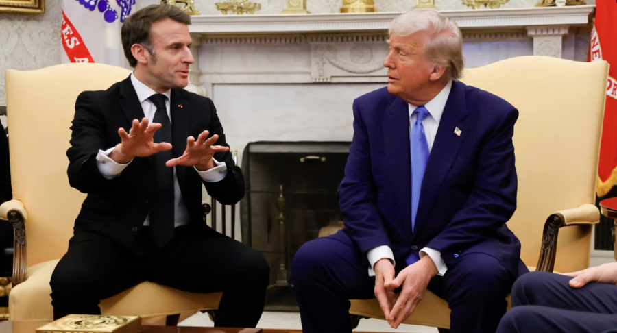 Э.Макрон, Д.Трамп нар уулзжээ