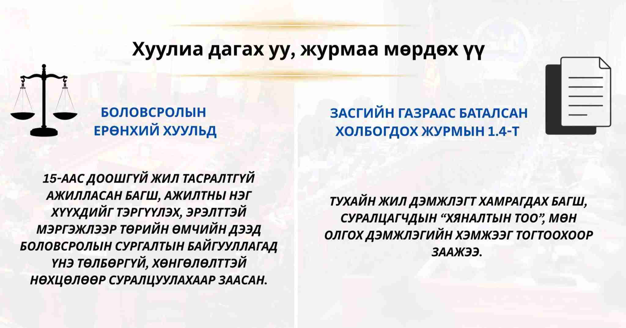 Багшийн хүүхдийн тэтгэлэг: Хуулиар олгосон эрхийг Сайдын баталсан журам зөрчиж байна