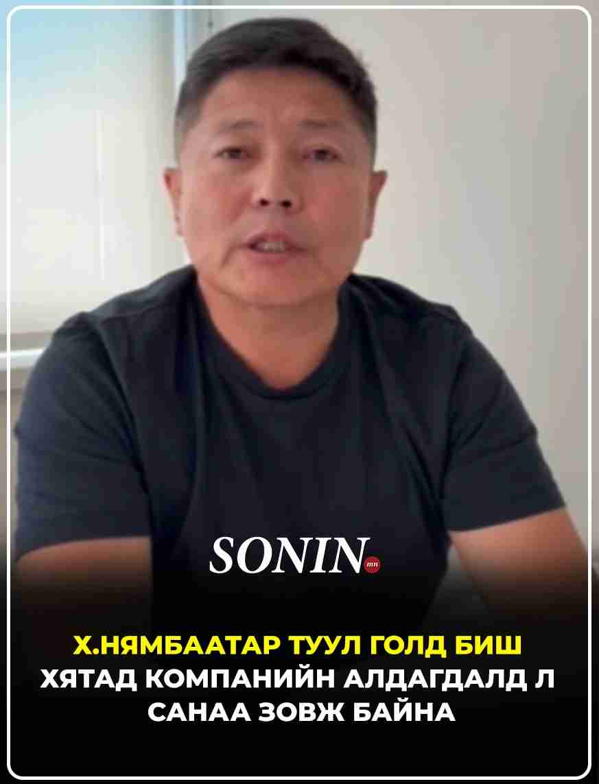 Х.Нямбаатар Туул голд биш Хятад компанийн алдагдалд л санаа зовж байна